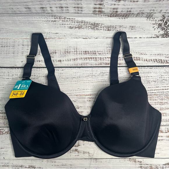 Vanity Fair Dark Navy 36DD Full Coverage Underwire Smoothing Bra 75345 NWT - Picture 1 of 9